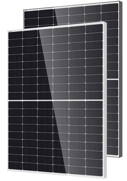 Panou fotovoltaic DMEGC 455W bifacial N-type, ramă neagră – palet 36 buc (DM455M10RT-B54HSW/HBW 445-465 1500V Black Frame MC4-EVO 2A)