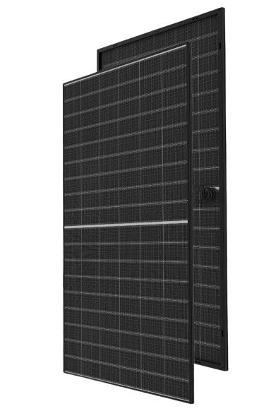 Panou fotovoltaic Hyundai 500W bifacial N-type, ramă neagră – palet 36 buc