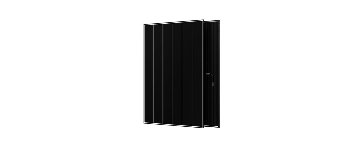 Panou fotovoltaic Aiko 485W bifacial N-type, ramă neagră – palet 37 buc